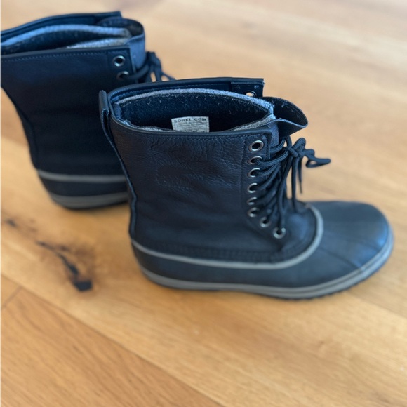 Sorel Black Lace-Up Boots - Picture 2 of 5